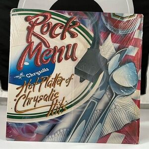 Rock Menu Hot Platter of Chrysalis Hits Compilation LP (1986) W/OG Shrink